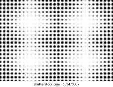 Abstract halftone dotted background. Monochrome pattern with dot and circles.  Vector modern futuristic texture for posters, sites, business cards, cover postcards, interior design, labels, stickers.