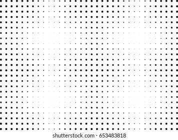 Abstract halftone dotted background. Monochrome pattern with dot and circles.  Vector modern futuristic texture for posters, sites, business cards, cover postcards, interior design, labels, stickers.