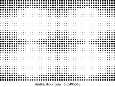 Abstract halftone dotted background. Monochrome pattern with dot and circles.  Vector modern futuristic texture for posters, sites, business cards, cover postcards, interior design, labels, stickers.