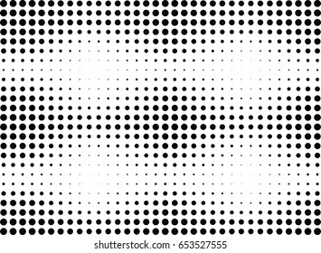 Abstract halftone dotted background. Monochrome pattern with dot and circles.  Vector modern futuristic texture for posters, sites, business cards, cover postcards, interior design, labels, stickers.