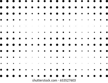 Abstract halftone dotted background. Monochrome pattern with dot and circles.  Vector modern futuristic texture for posters, sites, business cards, cover postcards, interior design, labels, stickers.
