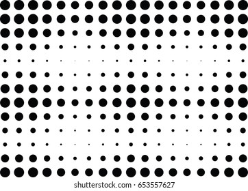 Abstract halftone dotted background. Monochrome pattern with dot and circles.  Vector modern futuristic texture for posters, sites, business cards, cover postcards, interior design, labels, stickers.