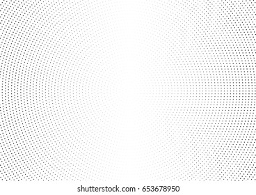 Abstract halftone dotted background. Monochrome pattern with stars.  Vector modern futuristic texture for posters, sites, business cards, postcards, labels and stickers. Design mock-up layout.