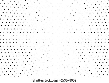 Abstract halftone dotted background. Monochrome pattern with stars.  Vector modern futuristic texture for posters, sites, business cards, postcards, labels and stickers. Design mock-up layout.