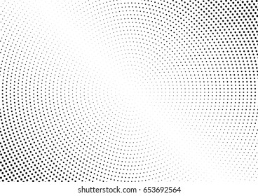 Abstract halftone dotted background. Monochrome pattern with dot and circles.  Vector modern futuristic texture for posters, sites, business cards, postcards, interior design, labels and stickers.