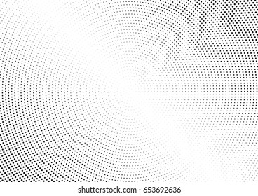 Abstract halftone dotted background. Monochrome pattern with dot and circles.  Vector modern futuristic texture for posters, sites, business cards, postcards, interior design, labels and stickers.