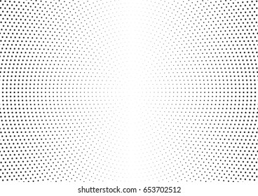 Abstract halftone dotted background. Monochrome pattern with stars.  Vector modern futuristic texture for posters, sites, business cards, postcards, labels and stickers. Design mock-up layout.