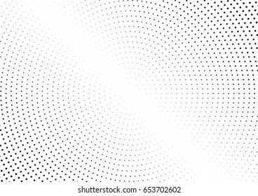 Abstract halftone dotted background. Monochrome pattern with dot and circles.  Vector modern futuristic texture for posters, sites, business cards, postcards, interior design, labels and stickers.