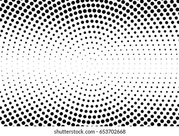 Abstract halftone dotted background. Monochrome pattern with dot and circles.  Vector modern futuristic texture for posters, sites, business cards, postcards, interior design, labels and stickers.