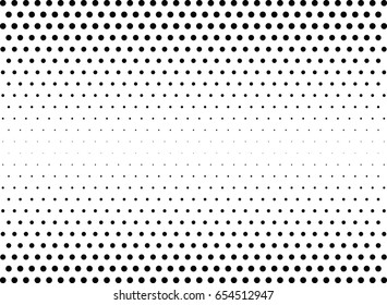 Abstract halftone dotted background. Monochrome pattern with dot and circles.  Vector modern pop art texture for posters, sites, business cards, cover postcards, interior design, labels, stickers.