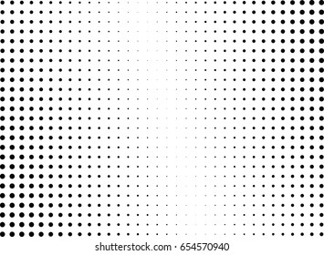 Abstract halftone dotted background. Monochrome pattern with dot and circles.  Vector modern pop art texture for posters, sites, business cards, cover postcards, interior design, labels, stickers.