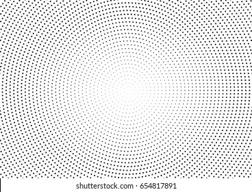 Abstract halftone dotted background. Monochrome pattern with dot and circles.  Vector modern pop art texture for posters, sites, business cards, cover postcards, interior design, labels, stickers.