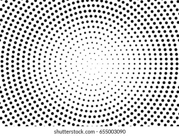 Abstract halftone dotted background. Monochrome pattern with dot and circles.  Vector modern pop art texture for posters, sites, business cards, cover postcards, interior design, labels, stickers.