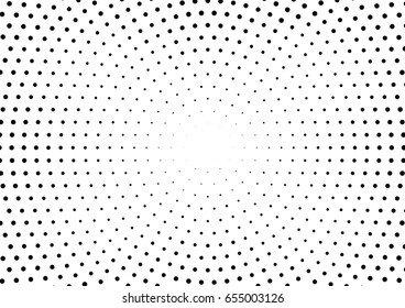 Abstract halftone dotted background. Monochrome pattern with dot and circles.  Vector modern pop art texture for posters, sites, business cards, cover postcards, interior design, labels, stickers.