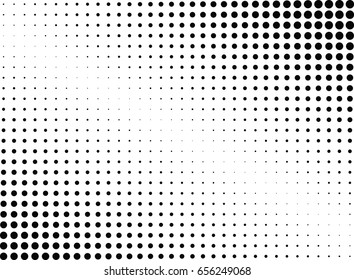 Abstract halftone dotted background. Monochrome pattern with dot and circles.  Vector modern pop art texture for posters, sites, business cards, cover postcards, interior design, labels, stickers.