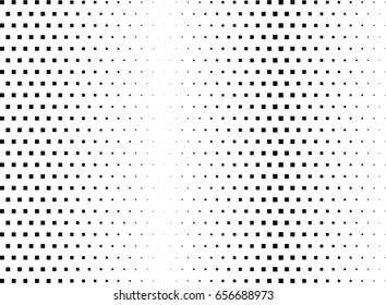 Abstract halftone dotted background. Monochrome pattern with square.  Vector modern futuristic texture for posters, sites, cover, business cards, postcards, interior design, labels and stickers.