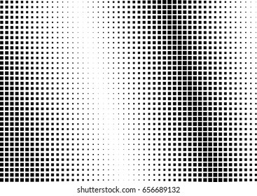 Abstract halftone dotted background. Monochrome pattern with square.  Vector modern futuristic texture for posters, sites, cover, business cards, postcards, interior design, labels and stickers.