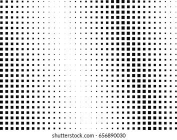 Abstract halftone dotted background. Monochrome pattern with square.  Vector modern pop art texture for posters, sites, cover, business cards, postcards, art design, labels and stickers.