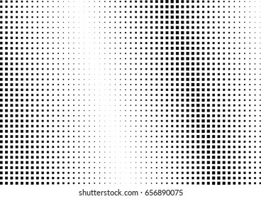 Abstract halftone dotted background. Monochrome pattern with square.  Vector modern pop art texture for posters, sites, cover, business cards, postcards, art design, labels and stickers.