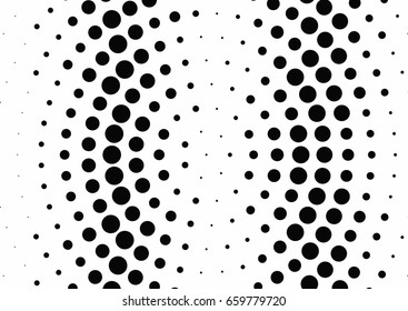 Abstract halftone dotted background. Monochrome pattern with dot and circles.  Vector modern pop art texture for posters, sites, business cards, cover postcards, interior design, labels, stickers.