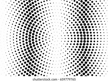 Abstract halftone dotted background. Monochrome pattern with dot and circles.  Vector modern pop art texture for posters, sites, business cards, cover postcards, interior design, labels, stickers.
