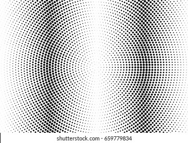 Abstract halftone dotted background. Monochrome pattern with dot and circles.  Vector modern pop art texture for posters, sites, business cards, cover postcards, interior design, labels, stickers.