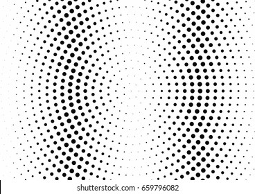 Abstract halftone dotted background. Monochrome pattern with dot and circles.  Vector modern pop art texture for posters, sites, business cards, cover postcards, interior design, labels, stickers.