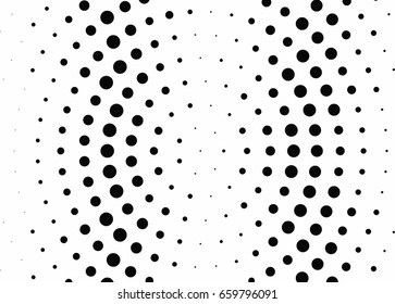 Abstract halftone dotted background. Monochrome pattern with dot and circles.  Vector modern pop art texture for posters, sites, business cards, cover postcards, interior design, labels, stickers.