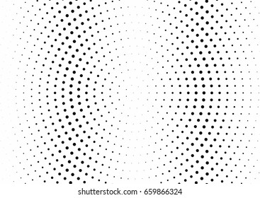 Abstract halftone dotted background. Monochrome pattern with dot and circles.  Vector modern pop art texture for posters, sites, business cards, cover postcards, interior design, labels, stickers.