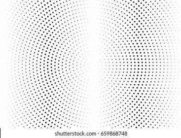 Abstract halftone dotted background. Monochrome pattern with dot and circles.  Vector modern pop art texture for posters, sites, business cards, cover postcards, interior design, labels, stickers.