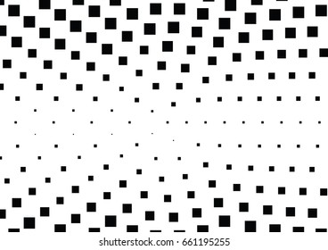 Abstract halftone dotted background. Monochrome pattern with square.  Vector modern pop art texture for posters, sites, cover, business cards, postcards, art design, labels and stickers.
