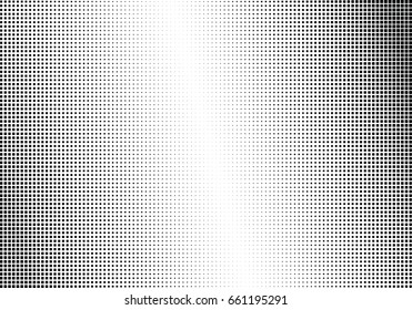 Abstract halftone dotted background. Monochrome pattern with square.  Vector modern pop art texture for posters, sites, cover, business cards, postcards, art design, labels and stickers.