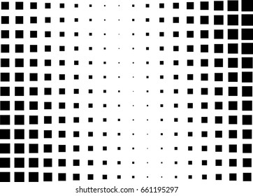 Abstract halftone dotted background. Monochrome pattern with square.  Vector modern pop art texture for posters, sites, cover, business cards, postcards, art design, labels and stickers.