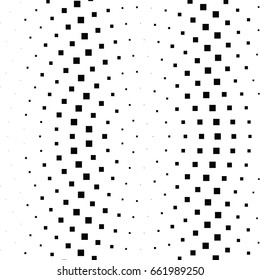 Abstract halftone dotted background. Monochrome pattern with square.  Vector modern pop art texture for posters, sites, cover, business cards, postcards, art design, labels and stickers.