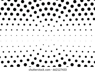 Abstract halftone dotted background. Monochrome pattern with dot and circles.  Vector modern pop art texture for posters, sites, business cards, cover postcards, interior design, labels, stickers.