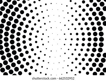 Abstract halftone dotted background. Monochrome pattern with dot and circles.  Vector modern pop art texture for posters, sites, business cards, cover postcards, interior design, labels, stickers.