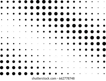 Abstract halftone dotted background. Monochrome pattern with dot and circles.  Vector modern pop art texture for posters, sites, business cards, cover postcards, interior design, labels, stickers.