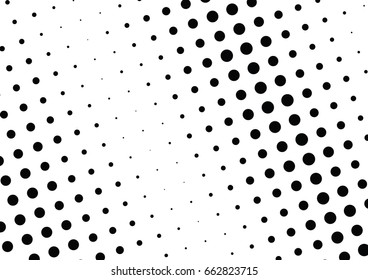 Abstract halftone dotted background. Monochrome pattern with dot and circles.  Vector modern pop art texture for posters, sites, business cards, cover postcards, interior design, labels, stickers.