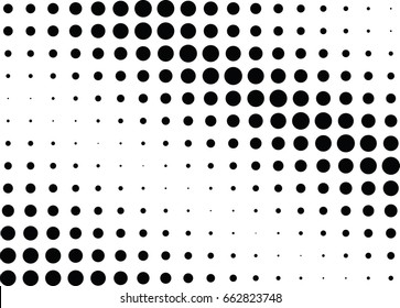 Abstract halftone dotted background. Monochrome pattern with dot and circles.  Vector modern pop art texture for posters, sites, business cards, cover postcards, interior design, labels, stickers.