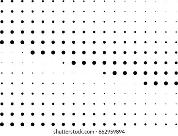 Abstract halftone dotted background. Monochrome pattern with dot and circles.  Vector modern pop art texture for posters, sites, business cards, cover postcards, interior design, labels, stickers.