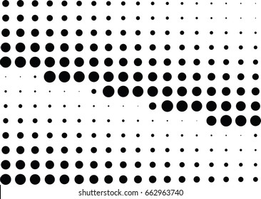 Abstract halftone dotted background. Monochrome pattern with dot and circles.  Vector modern pop art texture for posters, sites, business cards, cover postcards, interior design, labels, stickers.