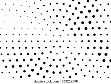 Abstract halftone dotted background. Monochrome pattern with dot and circles.  Vector modern pop art texture for posters, sites, business cards, cover postcards, interior design, labels, stickers.