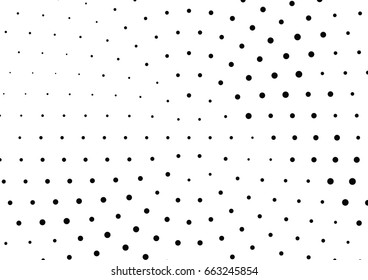 Abstract halftone dotted background. Monochrome pattern with dot and circles.  Vector modern pop art texture for posters, sites, business cards, cover postcards, interior design, labels, stickers.