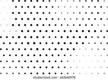 Abstract halftone dotted background. Monochrome pattern with dot and circles.  Vector modern futuristic texture for posters, sites, business cards, cover postcards, interior design, labels, stickers.