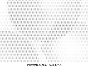 Abstract halftone dotted background. Monochrome pattern with dot and circles.  Vector modern futuristic texture for posters, sites, business cards, cover postcards, interior design, labels, stickers.
