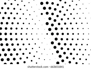 Abstract halftone dotted background. Monochrome pattern with dot and circles.  Vector modern futuristic texture for posters, sites, business cards, cover postcards, interior design, labels, stickers.
