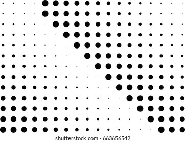 Abstract halftone dotted background. Monochrome pattern with dot and circles.  Vector modern futuristic texture for posters, sites, business cards, cover postcards, interior design, labels, stickers.