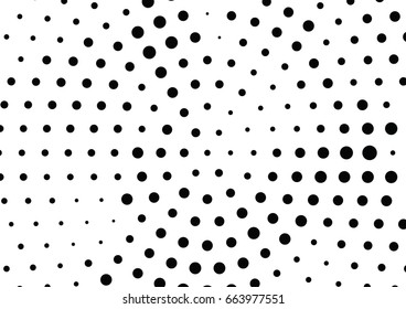 Abstract halftone dotted background. Monochrome pattern with dot and circles.  Vector modern pop art texture for posters, sites, business cards, cover postcards, interior design, labels, stickers.