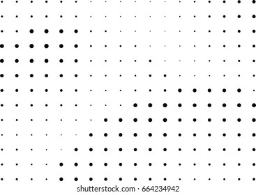 Abstract halftone dotted background. Monochrome pattern with dot and circles.  Vector modern pop art texture for posters, sites, business cards, cover postcards, interior design, labels, stickers.