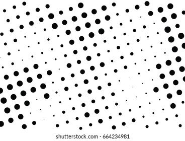 Abstract halftone dotted background. Monochrome pattern with dot and circles.  Vector modern pop art texture for posters, sites, business cards, cover postcards, interior design, labels, stickers.